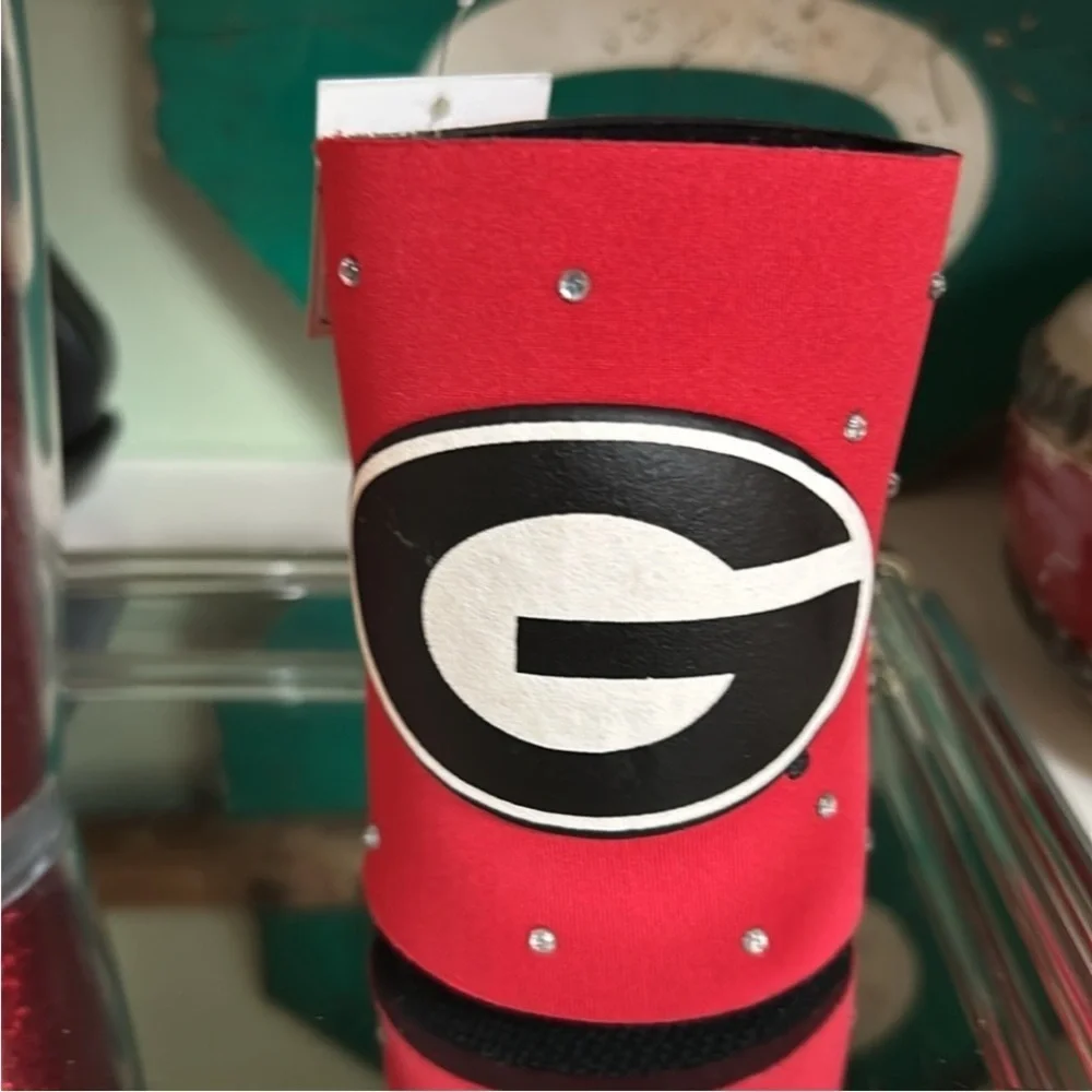 University of Georgia G Official Travel Mug New With Tags GO DAWGS SIC EM' SET 2